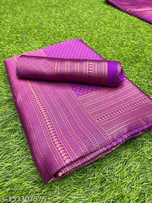 New Banarasi Jacquard Saree (PURPLE)