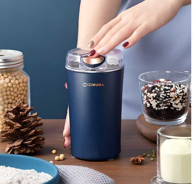 Portable Electric Coffee Grinder Spice & Coffee Bean Grinder Stainless Steel