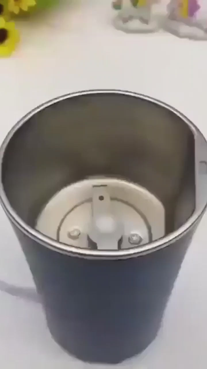 Portable Electric Coffee Grinder Spice & Coffee Bean Grinder Stainless Steel